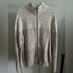 Banana Republic Men's Zip-Up Sweater in Ombre Cream to Tan